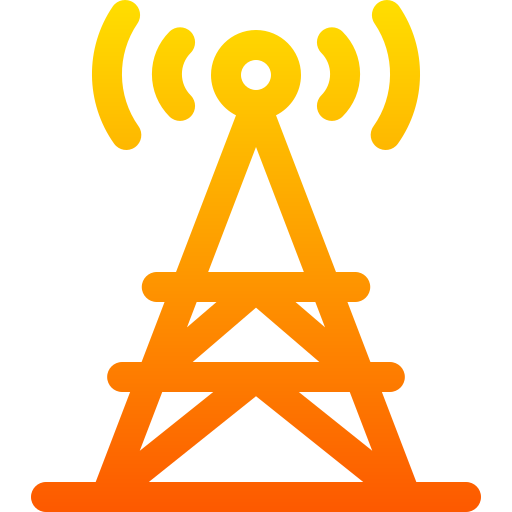signaal toren Basic Gradient Lineal color icoon