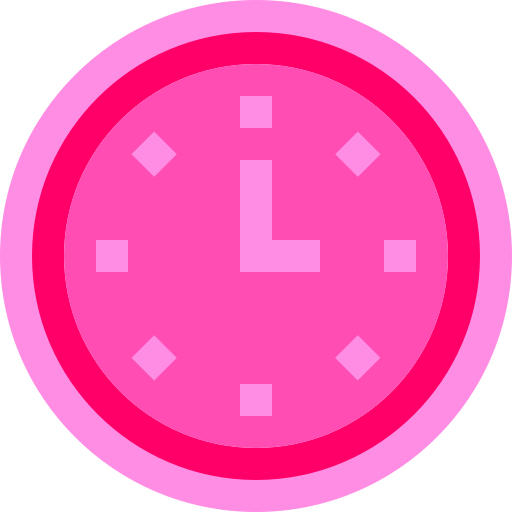 Circular clock Basic Sheer Flat icon
