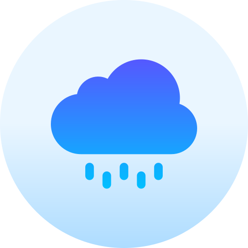 deszczowy Basic Gradient Circular ikona