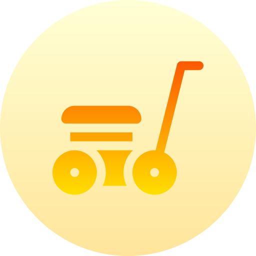 Lawnmower Basic Gradient Circular icon