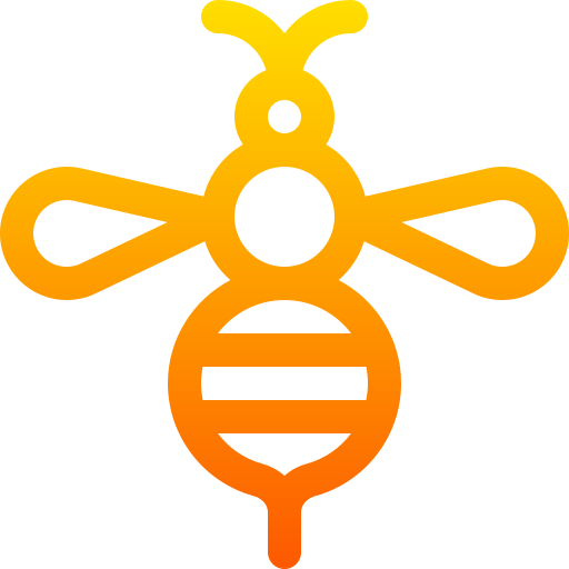 abelhas Basic Gradient Lineal color Ícone