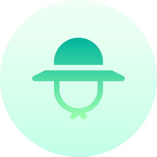 hoed Basic Gradient Circular icoon