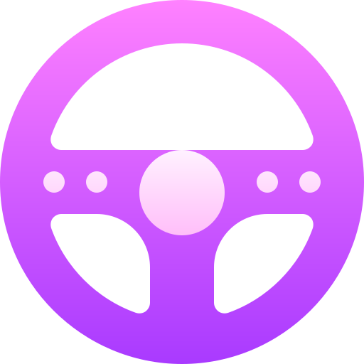 Steering wheel Basic Gradient Gradient icon