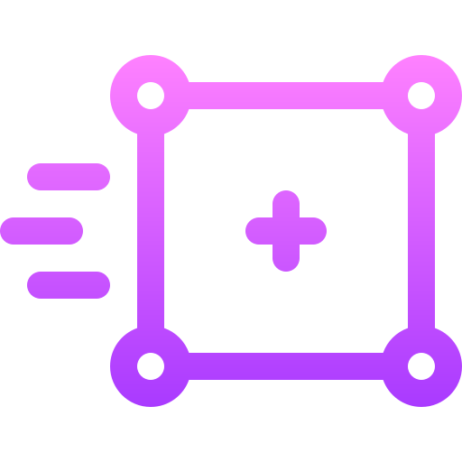 경기 이동 Basic Gradient Lineal color icon