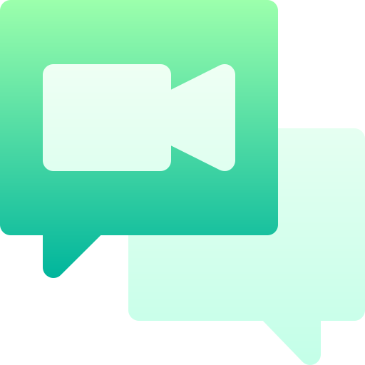 Video chat Basic Gradient Gradient icon