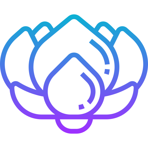 flor de loto Meticulous Gradient icono