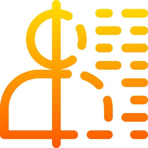 Detection Basic Gradient Lineal color icon