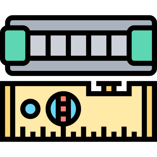 Spirit level Meticulous Lineal Color icon