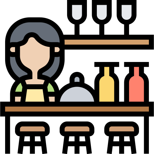 Bar counter Meticulous Lineal Color icon