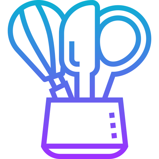 keuken gereedschap Meticulous Gradient icoon