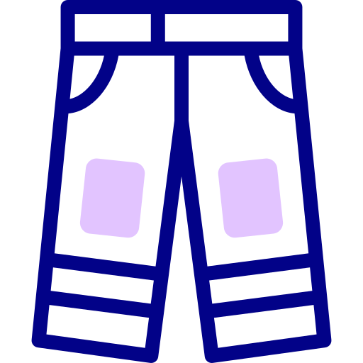 Pants Detailed Mixed Lineal color icon