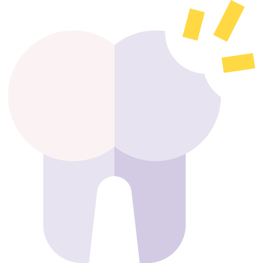 dente rotto Basic Straight Flat icona