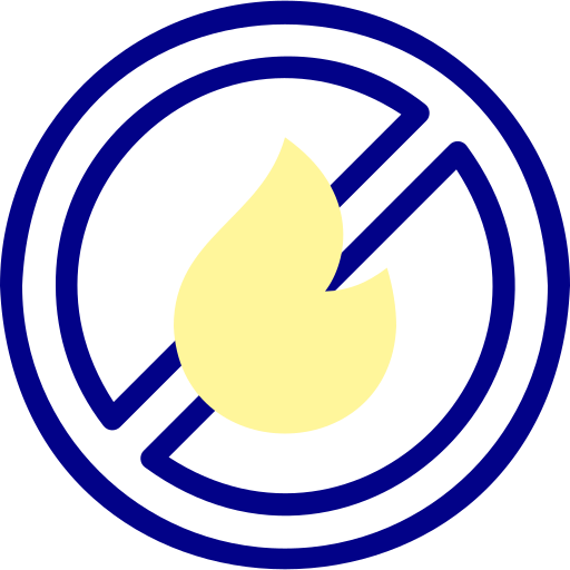 no fuego Detailed Mixed Lineal color icono