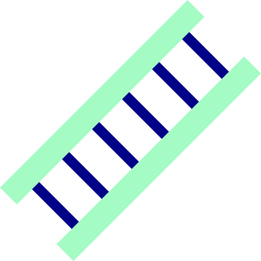 Ladder Detailed Mixed Lineal color icon