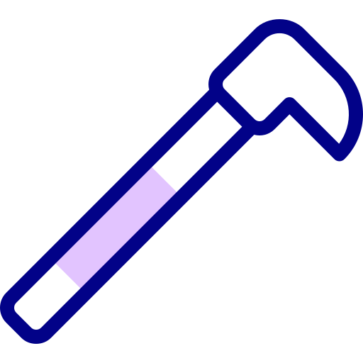 Crowbar Detailed Mixed Lineal color icon