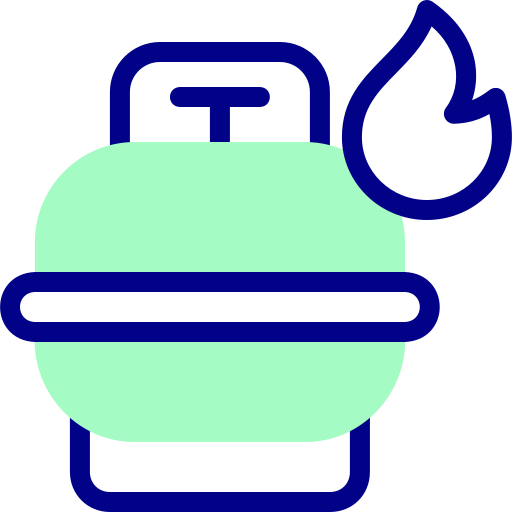 tanque de gas Detailed Mixed Lineal color icono