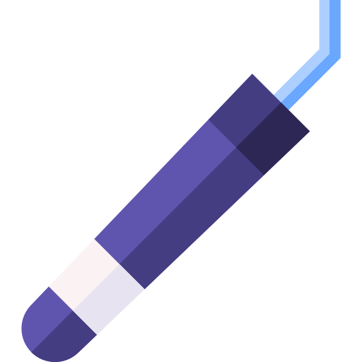 herramientas de dentista Basic Straight Flat icono
