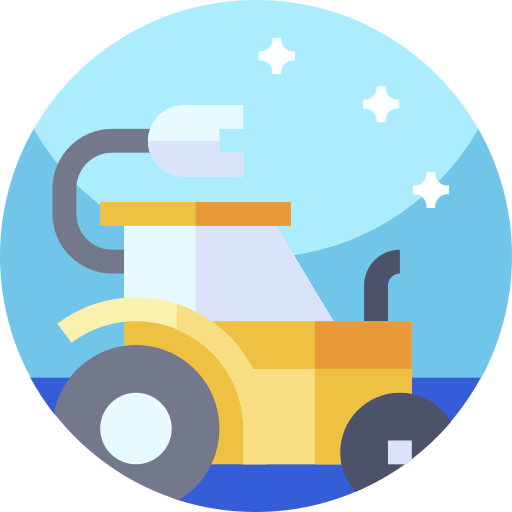 Tractor Geometric Flat Circular Flat icon