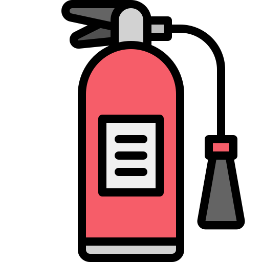 brandblusser Generic Outline Color icoon