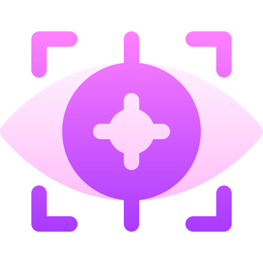 tracciamento oculare Basic Gradient Gradient icona