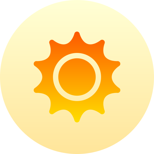 soleil Basic Gradient Circular Icône