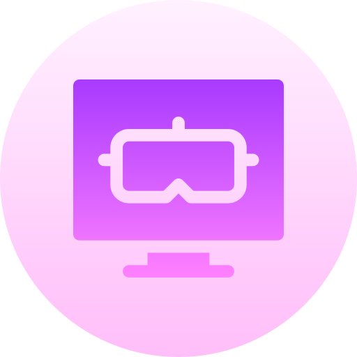 occhiali virtuali Basic Gradient Circular icona