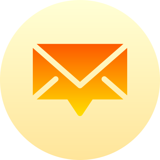 Электронное письмо Basic Gradient Circular иконка
