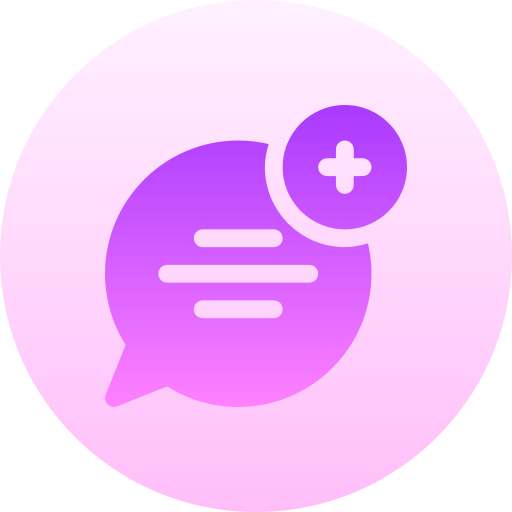 Chat Basic Gradient Circular icon