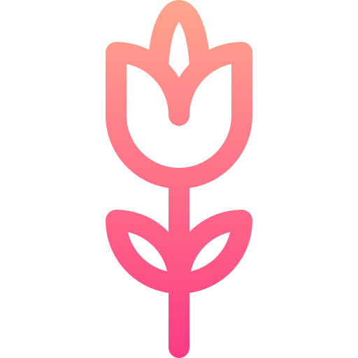 Роза Basic Gradient Lineal color иконка