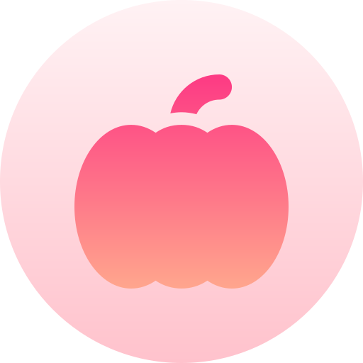 호박 Basic Gradient Circular icon