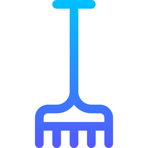 Fork Basic Gradient Lineal color icon