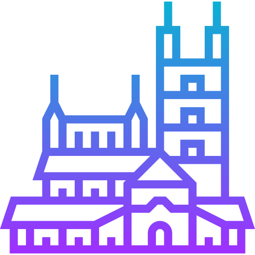 kerk van de heiligen simon en helena Meticulous Gradient icoon