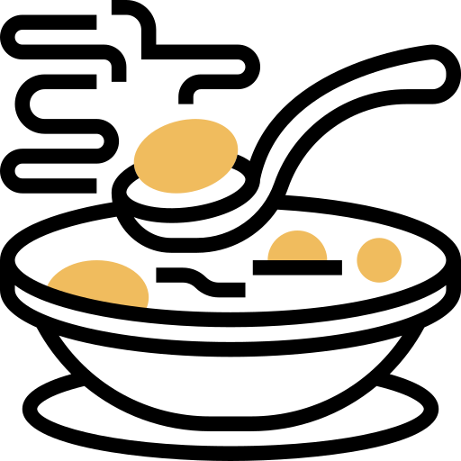 tazón de sopa Meticulous Yellow shadow icono