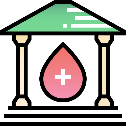 Банк крови Pixelmeetup Lineal Color иконка
