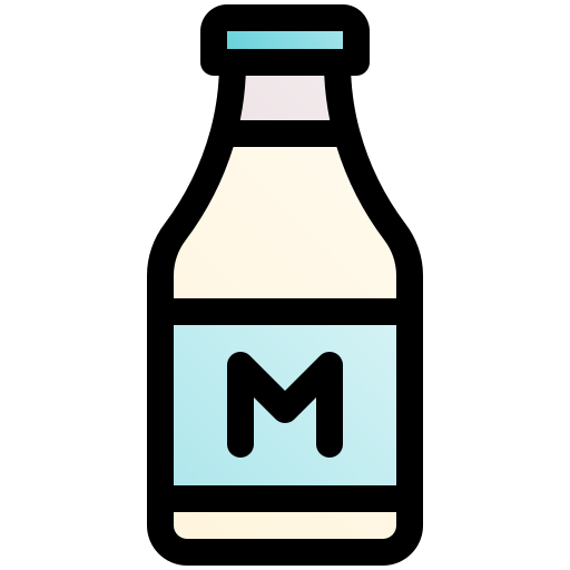 Milk bottle Fatima Lineal Color icon