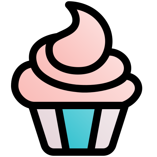cupcake Fatima Lineal Color icon