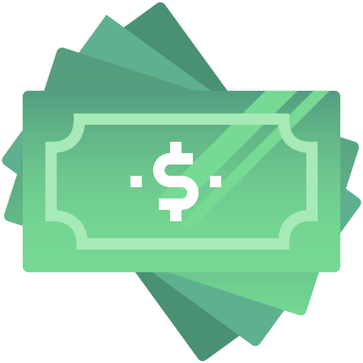 billete de banco Pixelmeetup Flat icono
