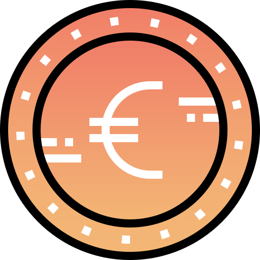 euro Pixelmeetup Lineal Color icono