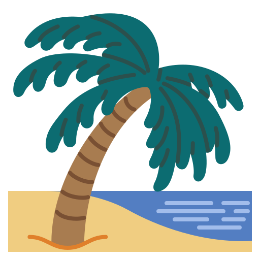 코코넛 나무 Ultimatearm Flat icon