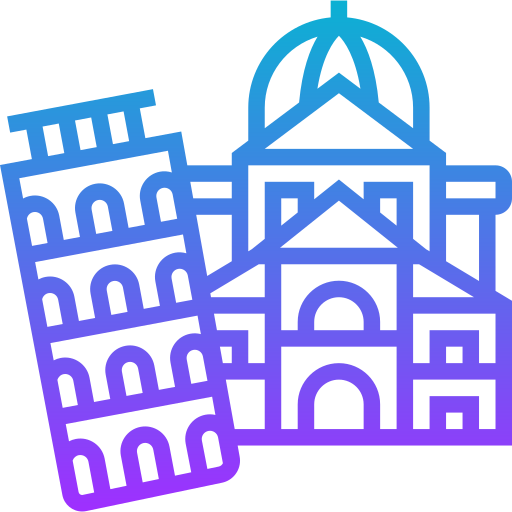 Пизанская башня Meticulous Gradient иконка