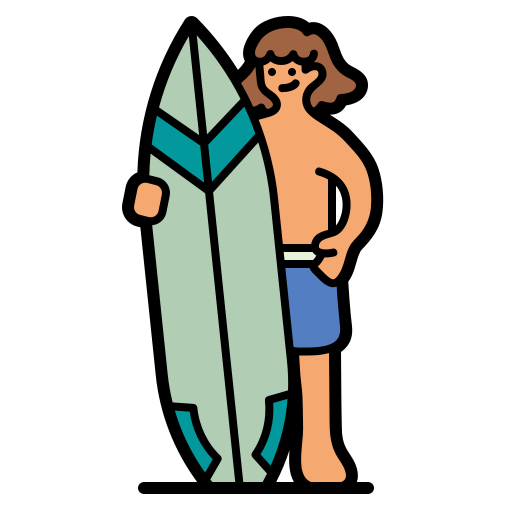 surfista Ultimatearm Lineal Color Ícone