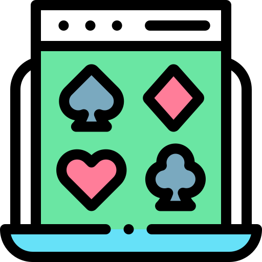 Online gambling Detailed Rounded Lineal color icon