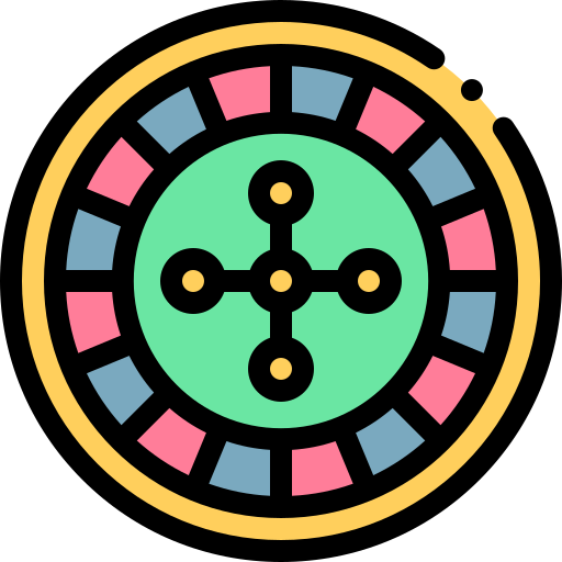 Roulette Detailed Rounded Lineal color icon