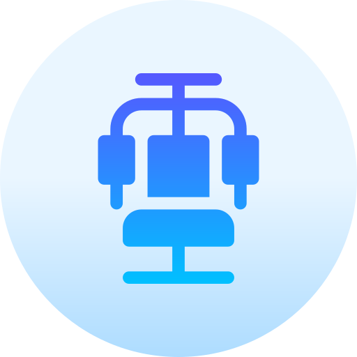 Chest press Basic Gradient Circular icon