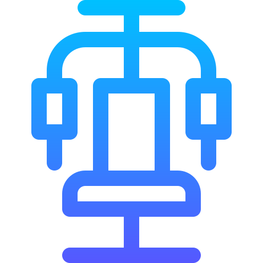 prensa de pecho Basic Gradient Lineal color icono