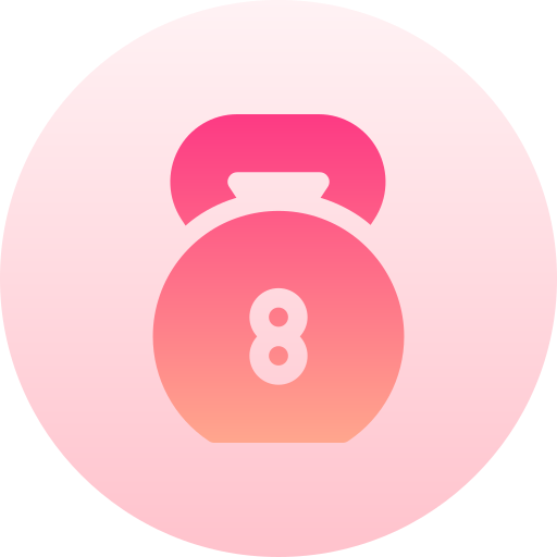 kettlebell Basic Gradient Circular icon