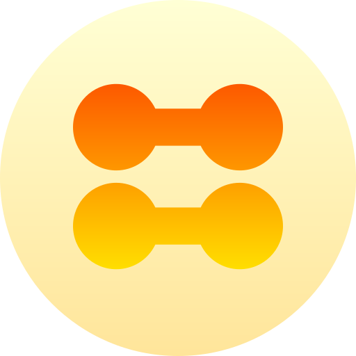 Dumbbell Basic Gradient Circular icon