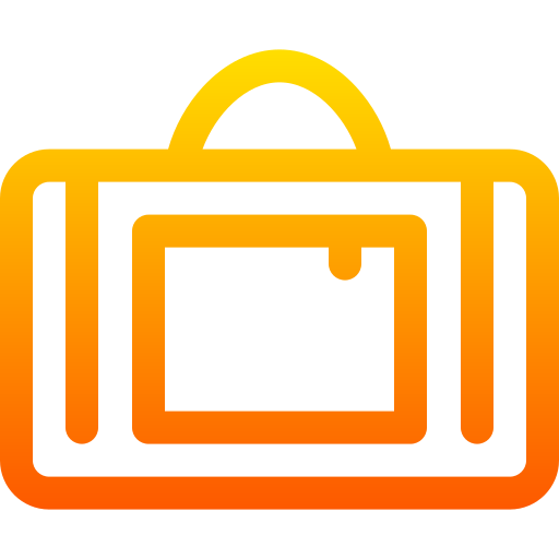 Gym bag Basic Gradient Lineal color icon