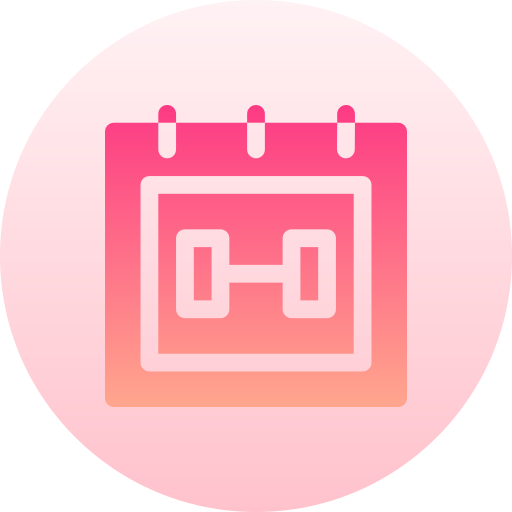 Calendar Basic Gradient Circular icon