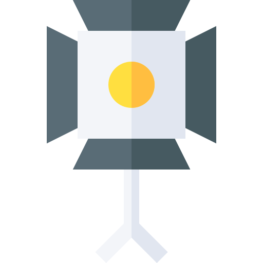 スポットライト Basic Straight Flat icon